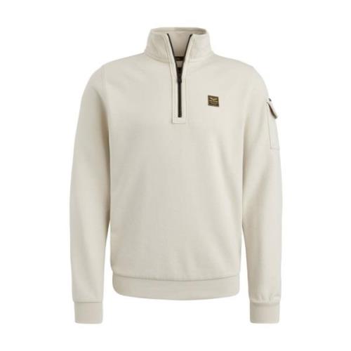 Stijlvolle Half Zip Kraag Pullover PME Legend , Beige , Heren