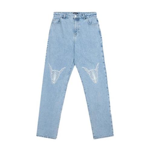 Denim Bull Broek Alix The Label , Blue , Dames