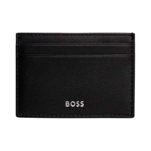 Randy Leren Kaarthouder - Zwart Hugo Boss , Black , Heren