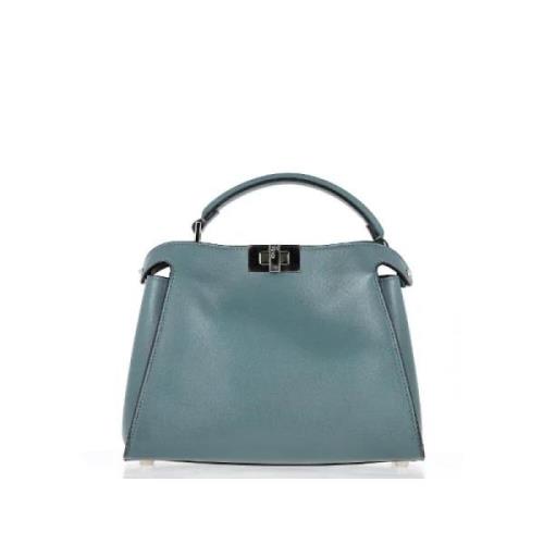 Pre-owned Leather fendi-bags Fendi Vintage , Blue , Dames