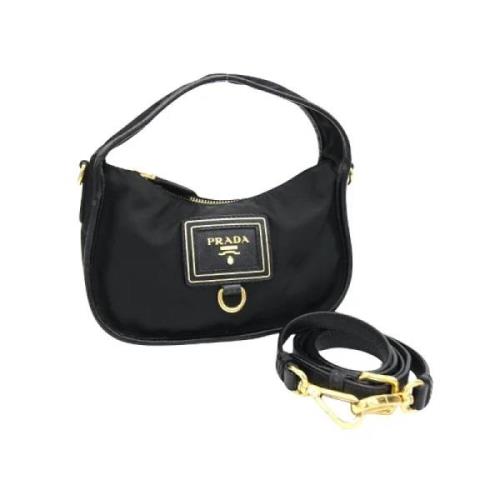 Pre-owned Canvas handbags Prada Vintage , Black , Dames