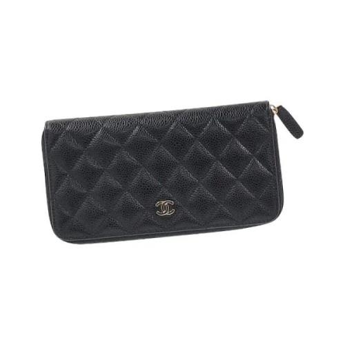 Pre-owned Leather chanel-bags Chanel Vintage , Black , Dames