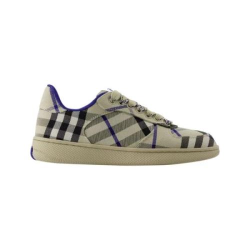 Pre-owned Fabric sneakers Burberry Vintage , Beige , Dames