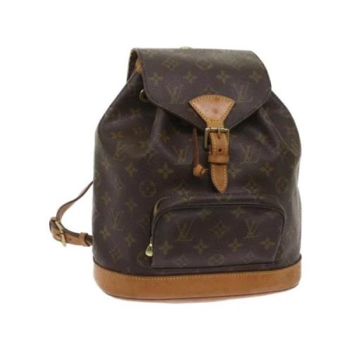 Pre-owned Canvas backpacks Louis Vuitton Vintage , Brown , Dames