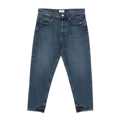 Blauwe Denim Jeans Amish , Blue , Heren