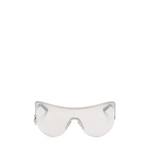 Hartvormige Zilveren Metalen Zonnebril Acne Studios , Gray , Unisex