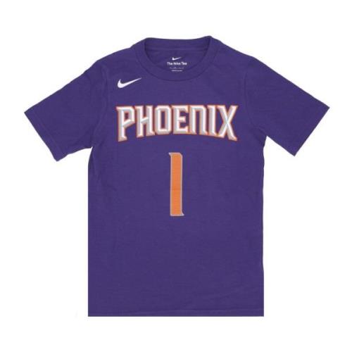 Devin Booker NBA Icon Tee Nike , Purple , Heren