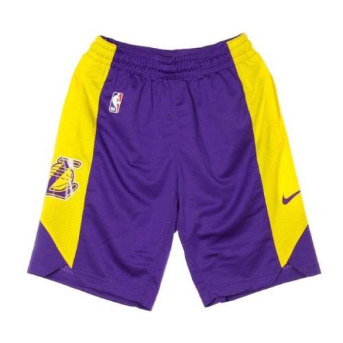 Basketbal Mesh Shorts Paars/Geel/Zwart Nike , Purple , Heren