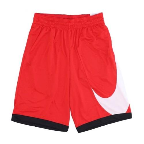 Basketbal Mesh Shorts Rood/Zwart/Wit Nike , Red , Heren