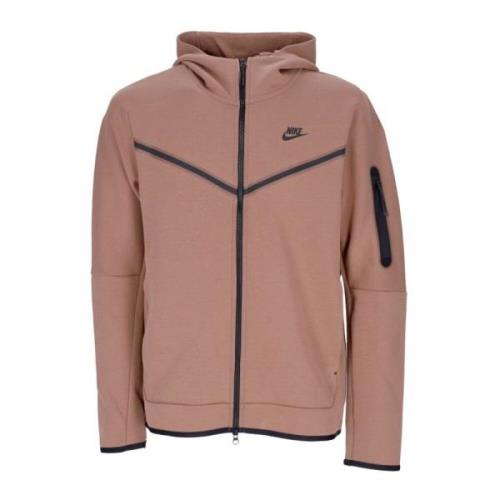 Tech Fleece Hoodie Met Rits Nike , Brown , Heren