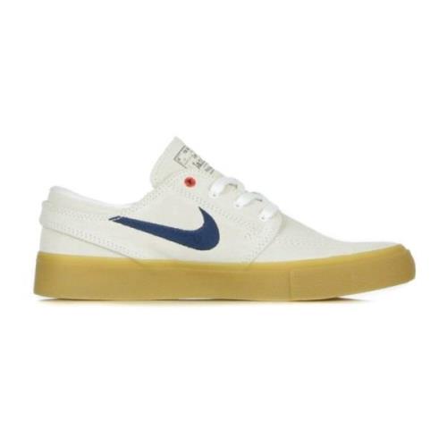 Stijlvolle Herenskateschoen in Wit/Marineblauw Nike , White , Heren