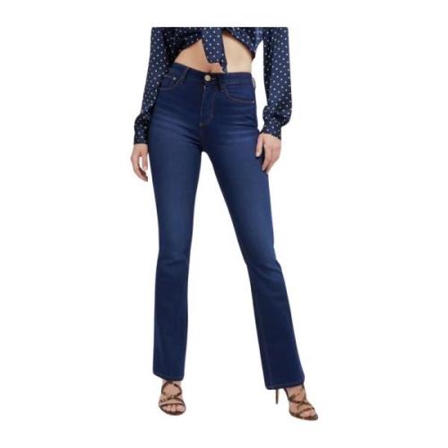 Zijden katoenen Flare jeans Guess , Blue , Dames