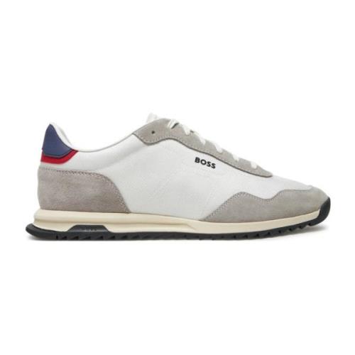 Zayn Lowp Leren Textiel Sneakers Hugo Boss , Multicolor , Heren