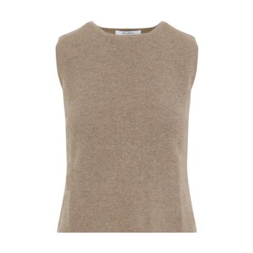 Donkere Gebreide Tanktop Max Mara , Brown , Dames