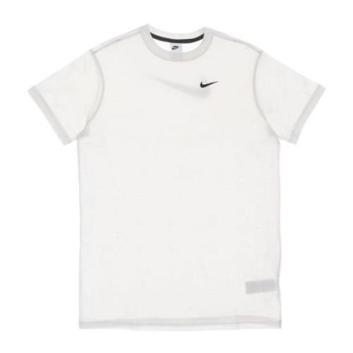 Swoosh Geborduurde Korte Jurk Zwart Nike , White , Dames