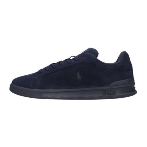 Navy Lage Sneakers Heritage Court Ralph Lauren , Blue , Heren