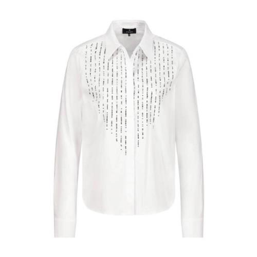 Lange Mouw Blouse Monari , White , Dames