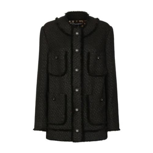 Jas met meerdere zakken Dolce & Gabbana , Black , Dames