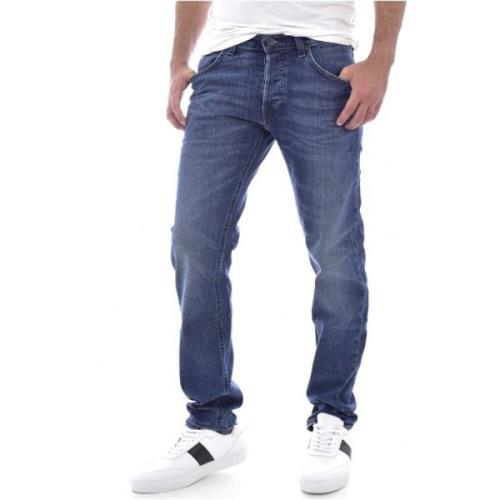 Blauwe Regular Denim Jeans Lee , Blue , Heren