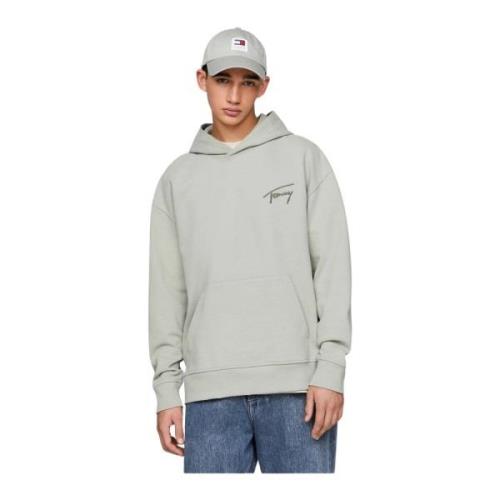 Signature Hoodie - Groen Tommy Jeans , Green , Dames