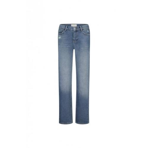 Veelzijdige Straight Low-rise Jeans Fabienne Chapot , Blue , Dames