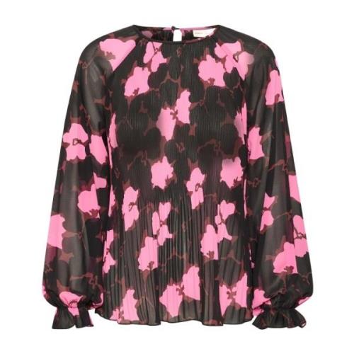 Vrouwelijke Blouse met Cut Out Flower InWear , Multicolor , Dames