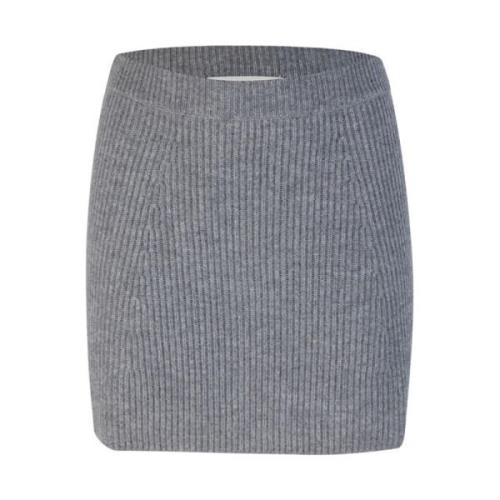 Grijze Wol Cashmere Rok Sportmax , Gray , Dames