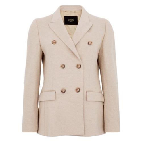 Stijlvolle Blazers voor Mannen en Vrouwen Seventy , Beige , Dames