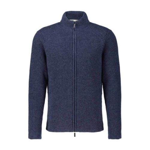 Wollen Vest met Rits Maurizio Baldassari , Blue , Heren