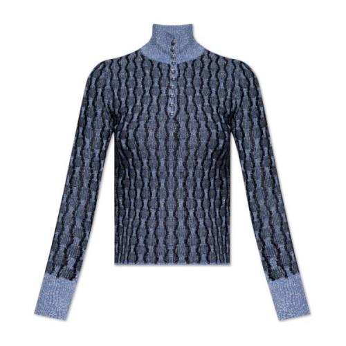 Trui met lurex draad Lanvin , Blue , Dames