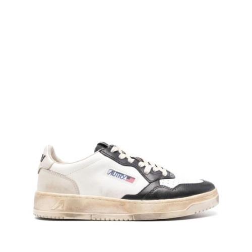 Distressed Leather Sneakers Autry , Multicolor , Heren