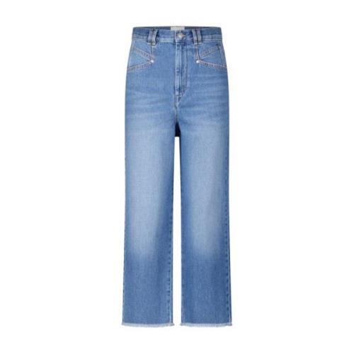 Relaxed-Fit Jeans met franjes Isabel Marant , Blue , Dames