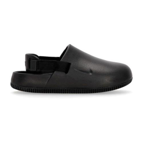 Calm Mule Zwart Schuim Sabot Nike , Black , Dames