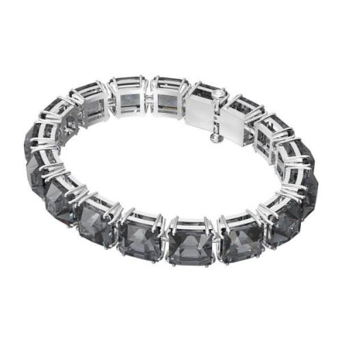 Millenia Kissenschliff Armband, Grijs, Zilver Swarovski , Black , Dame...