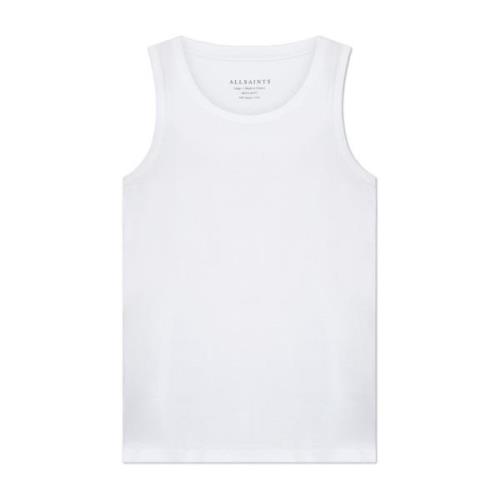 Ribbed top Edwards AllSaints , White , Heren