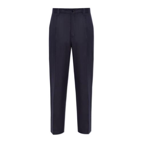 Wollen broek Dolce & Gabbana , Blue , Heren