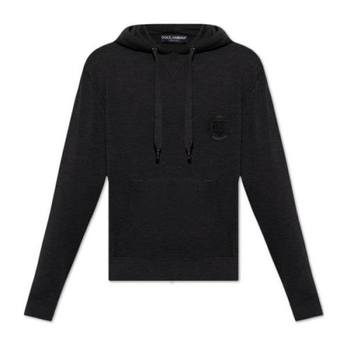 Hoodie Dolce & Gabbana , Gray , Heren