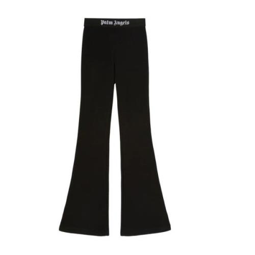 Wide Trousers Palm Angels , Black , Dames