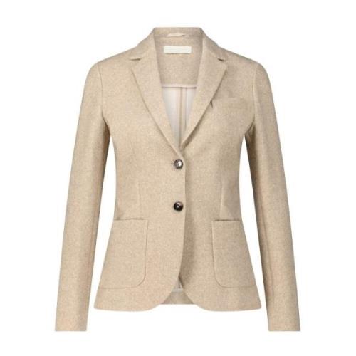 Elegant Herringbone Blazer Circolo 1901 , Beige , Dames