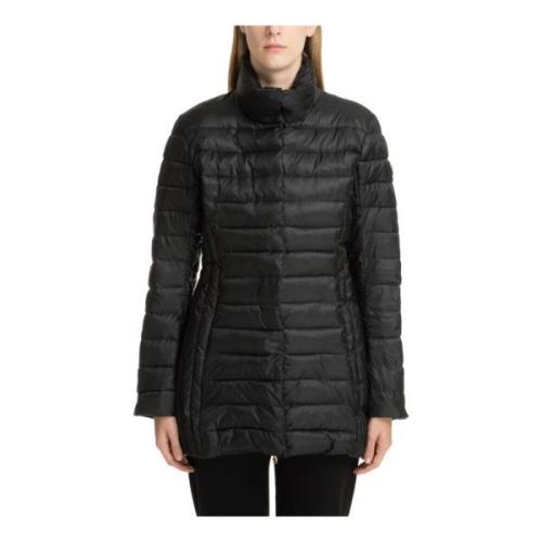 Warme Donsjas Drukknoopsluiting Rits Emporio Armani EA7 , Black , Dame...