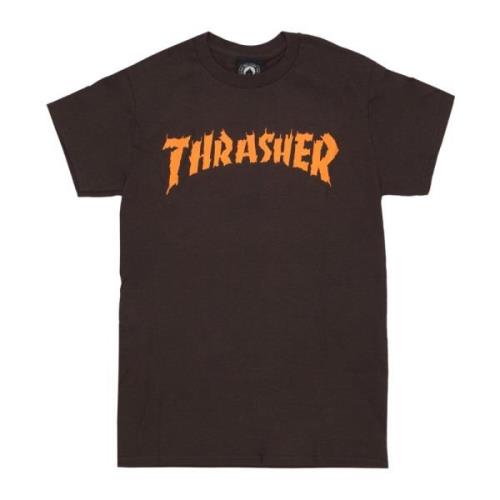 Vlam T-shirt Thrasher , Brown , Heren