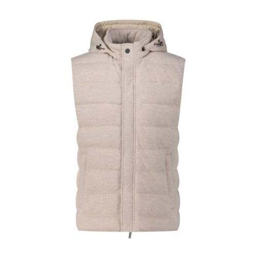 Gewatteerde capuchonvest Maurizio Baldassari , Beige , Heren