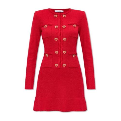 Jurk met zakken Self Portrait , Red , Dames