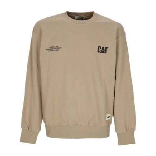 Crewneck Sweatshirt Lemon Pepper CAT , Beige , Heren