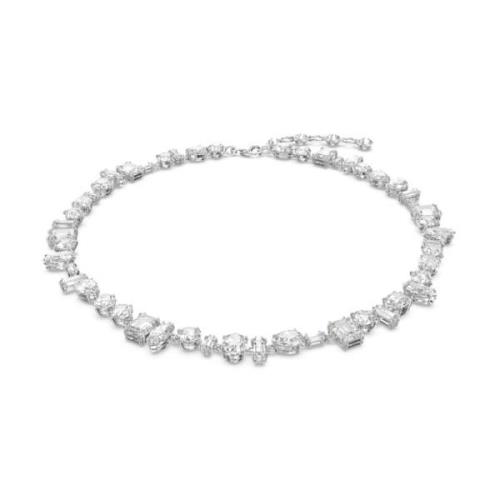 Elegante Kristallen Ketting Gema Wit Swarovski , White , Dames