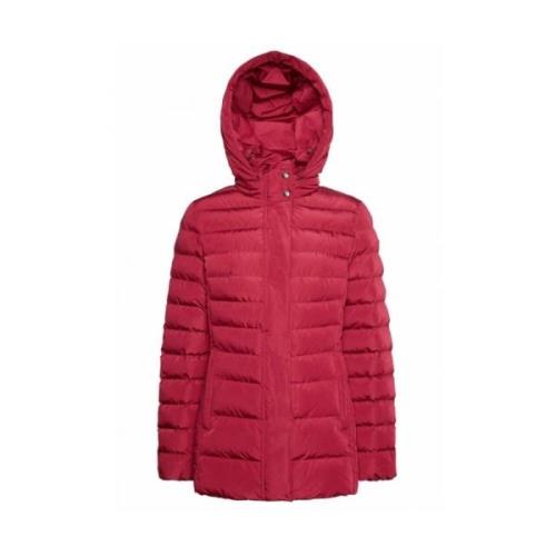 Stijlvolle Down Jackets voor Vrouwen Geox , Red , Dames