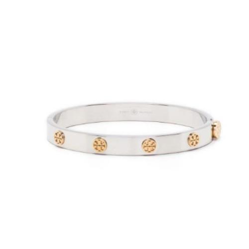 Dubbele T Motief Logo Studs Oorbellen Tory Burch , Gray , Dames