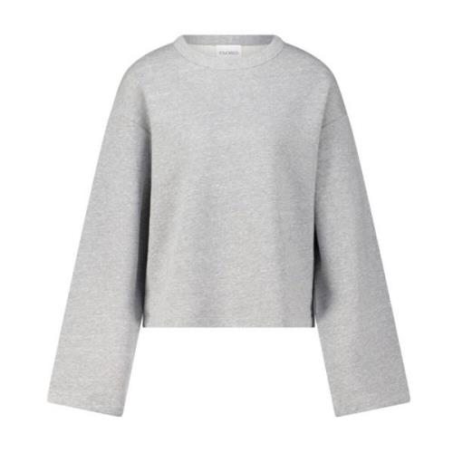 Comfortabele Crewneck Sweatshirt Closed , Gray , Dames