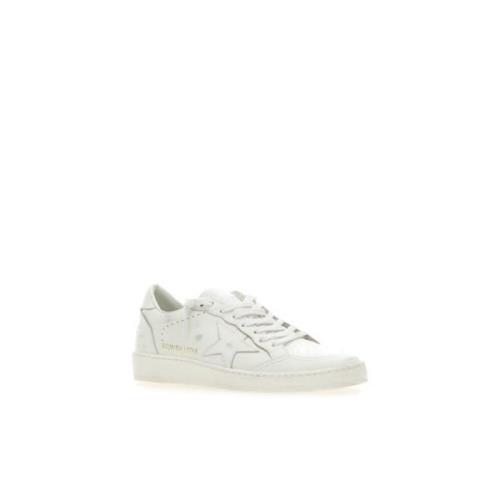 Leren Bovenwerk Ballstar Sneakers Golden Goose , White , Heren