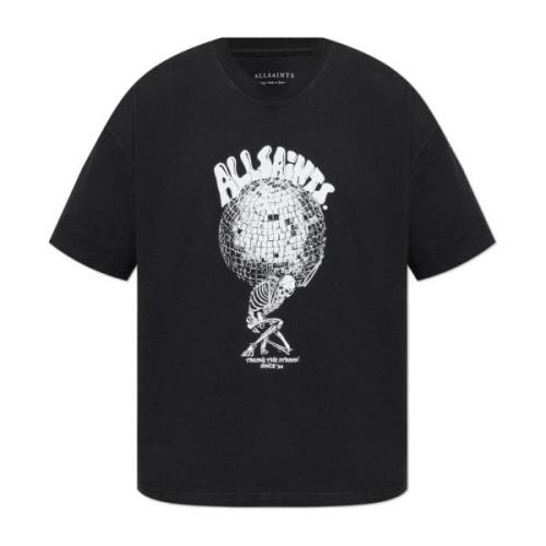 T-shirt Burden AllSaints , Black , Heren